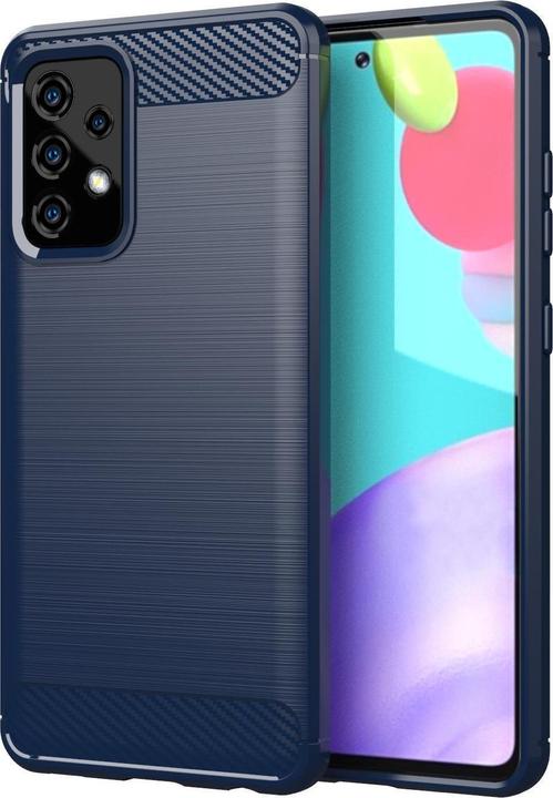 Produktbild Cadorabo TPU Ultra Slim carbon edelstahl Kombi Cover (Samsung Galaxy A52 5G)