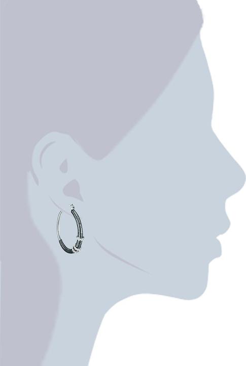 Image du produit Lulu & Jane Alliage métallique orné de cristaux Swarovski® argent/noir - 33370 (Alliage métallique)
