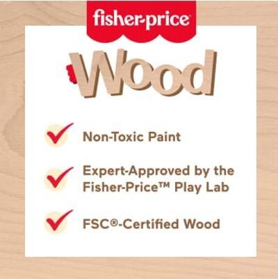 Actual product image Fisher-Price Stackable wooden rainbow