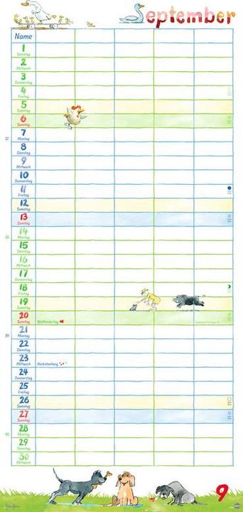 Produktbild Heye Familienplaner (21 x 45 cm, Harter Einband, Deutsch)