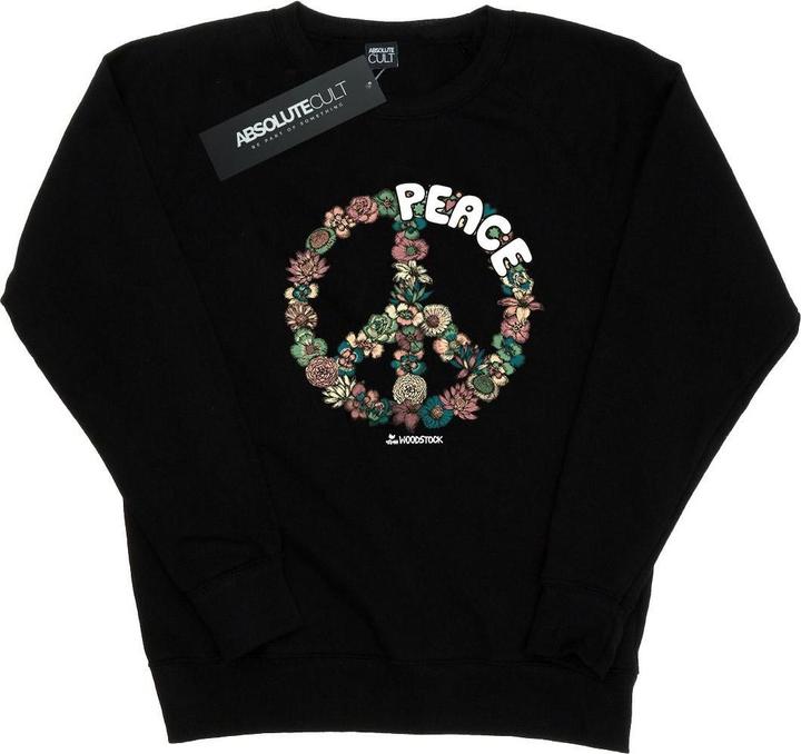 Woodstock Floral Peace Sweatshirt (L)