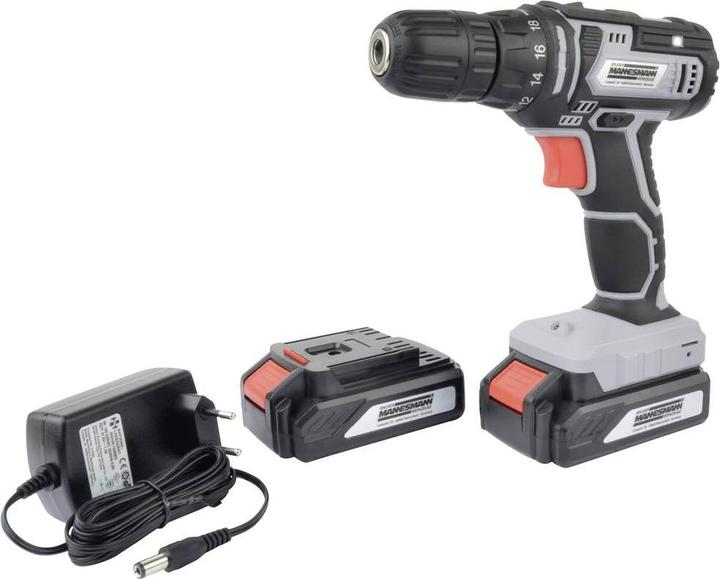 2 x lithium-ion batteries, 1.5 Ah, 2 x batteries, 2 x charger, 1 x case
