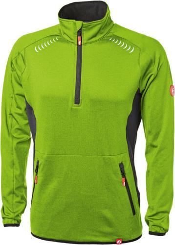 Produktbild Magni Tech-Fleecepullover lime/schwarz meliert Gr. S Fortis Elements (S)