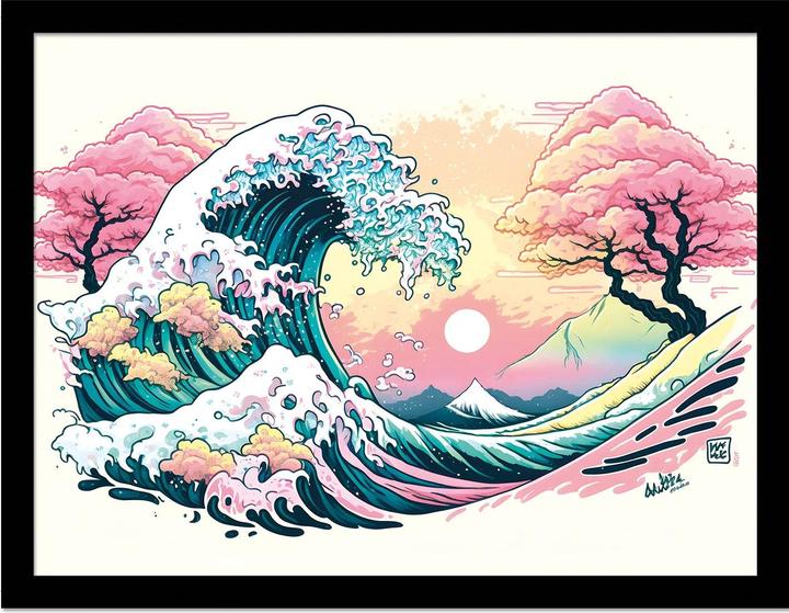 Produktbild Wave Collection Gerahmtes Poster Wellen (40 x 30 cm)
