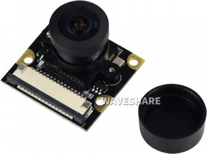 Produktbild WaveShare Raspberry Pi Fisheye Kamera (H) mit Infrarot Nachtsicht