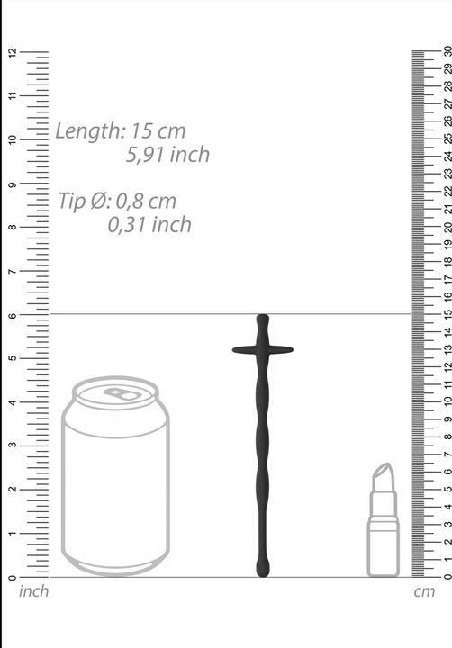 Actual product image Ouch! Urethral Sounding - Silicone Cock Pin