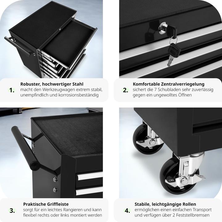 Produktbild tectake Werkzeugwagen (1 x)