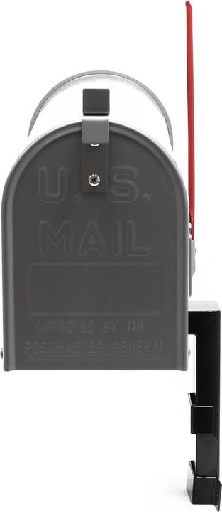Actual product image Wiltec US Mailbox Post Letter Box American Design Silver-grey with Wall Mount