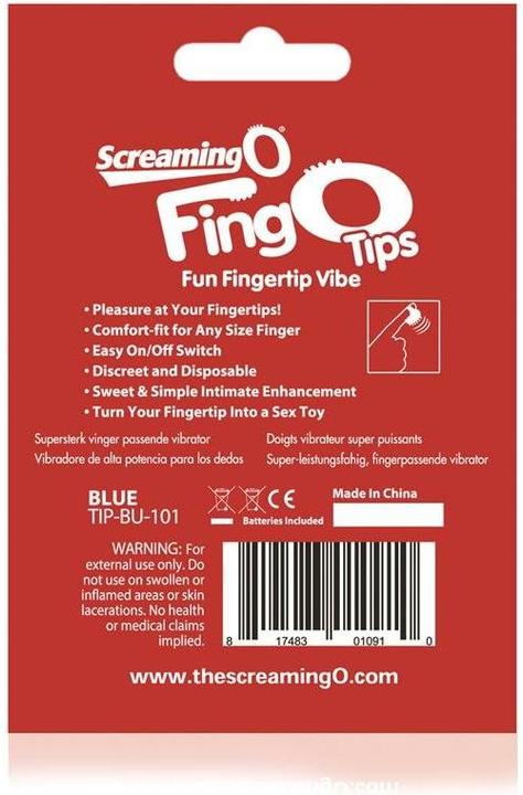 Produktbild Screaming O Fingo Tips Blau