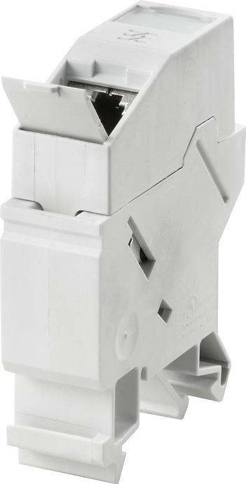 Actual product image Weidmüller Terminal rail outlet RJ45 coupler Cat6
