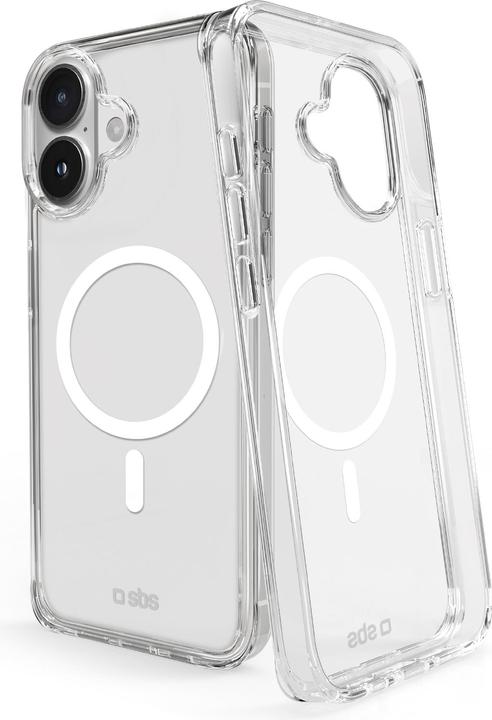 Immagine prodotto SBS Cover Light Mag compatibile con iPhone 16 trasparente (Apple iPhone 16)