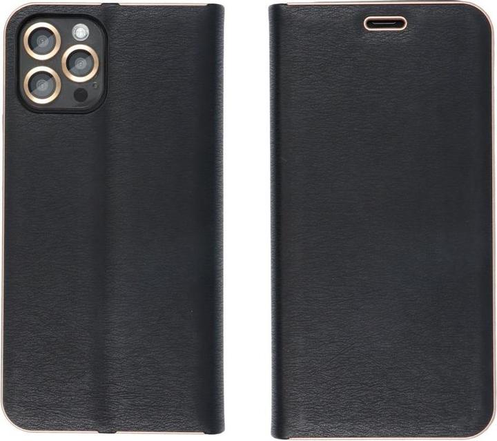 Actual product image OEM Book case LUNA Book Gold for IPHONE 14 black (Apple iPhone 14)
