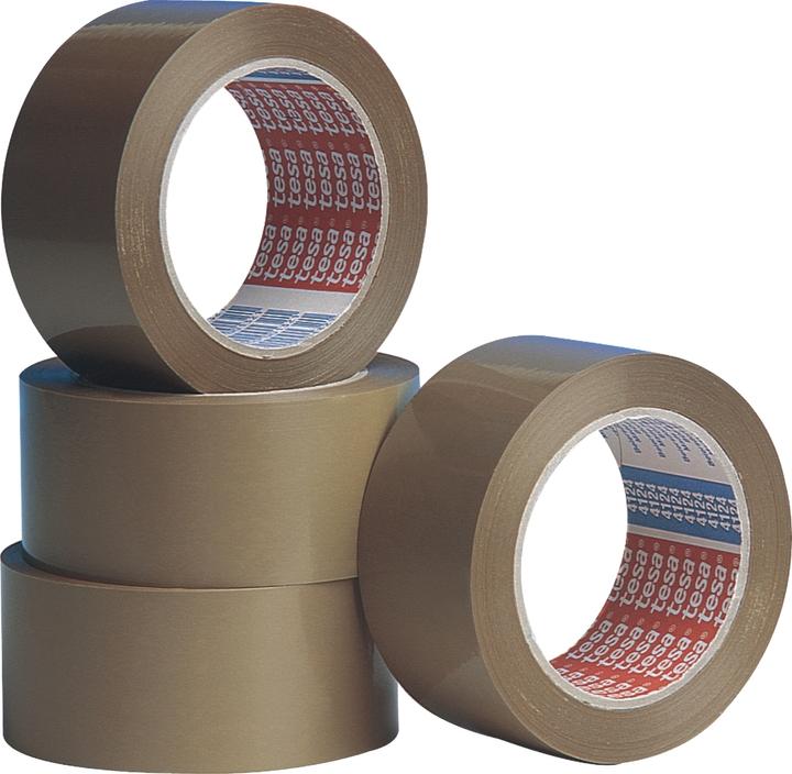 Actual product image tesa tesapack ULTRA STRONG Parcel Tape - PVC packing tape for tight packing and secure bundling (50 mm)