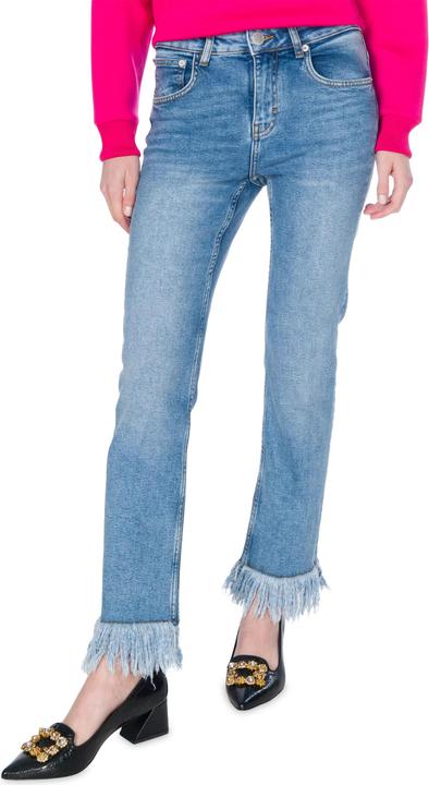 MAJE 7/8 Jeans "Droit Frange"