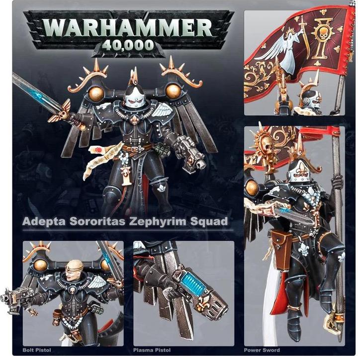 Immagine prodotto Games Workshop Warhammer 40k - Squadra Adepta Sororitas Seraphim (Materiale sintetico)