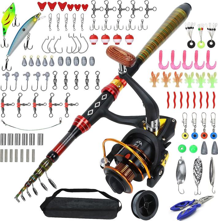 Hightingale Set da pesca (Canna da spinning, Set da pesca, 213 cm)