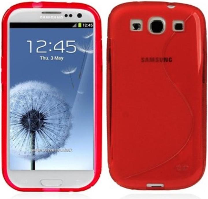 Produktbild König Design TPU Schutzhülle für Samsung Galaxy S3 i9300 / i9305 / S3 NEO i9301 Transparent Rot (Samsung Galaxy S3 Neo, Samsung Galaxy S3)