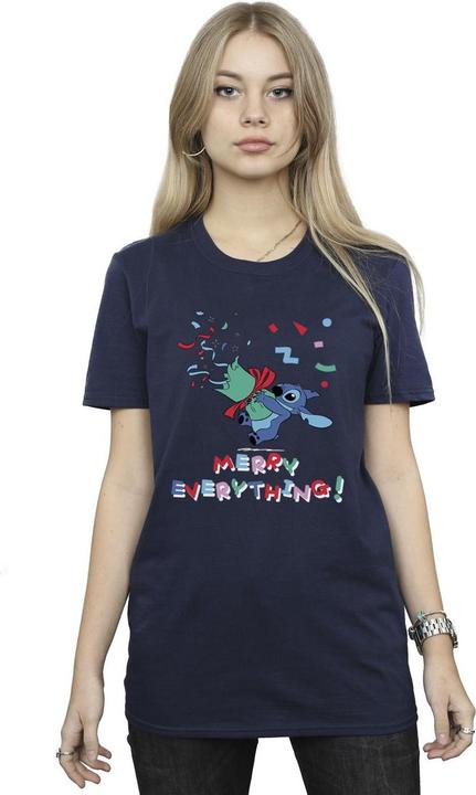 Disney Lilo And Stitch Stitch Merry Everything TShirt (XL)