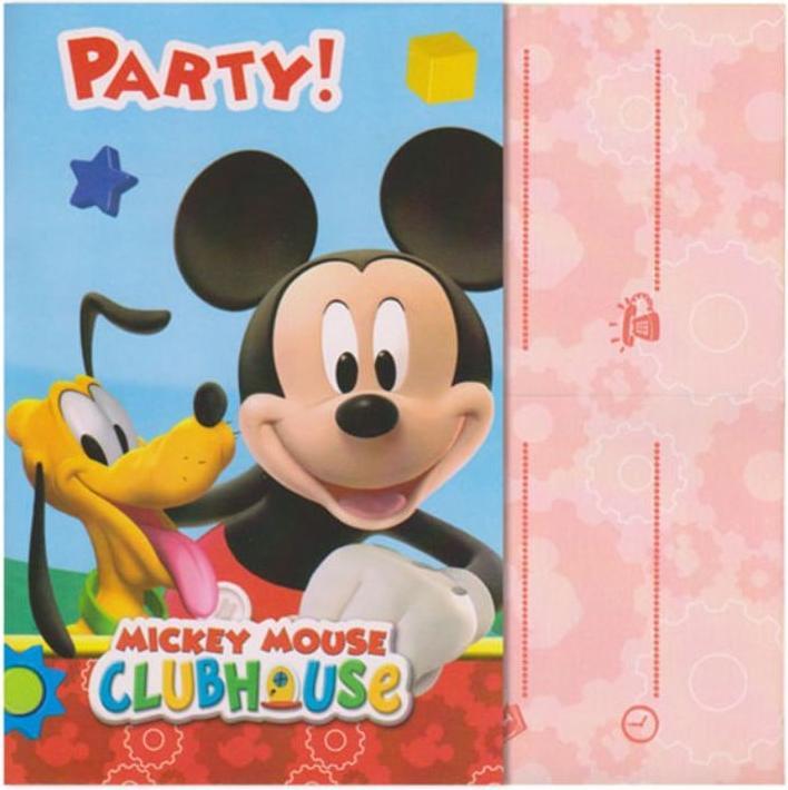 Produktbild Amscan Einladungs-Sets Mickey Mouse (6 Stk.)