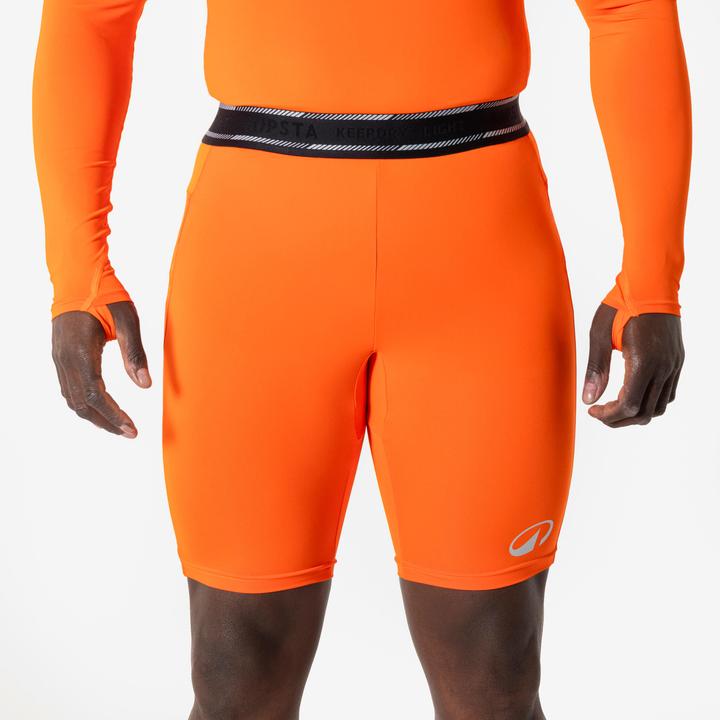Kipsta Damen/Herren Fussball Funktionsshorts - Keepdry Light orange (M)