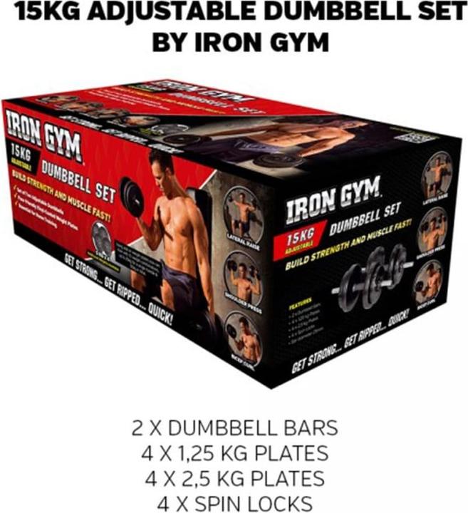 Actual product image Iron Gym Dumbbell (4 x 2.5 kg)