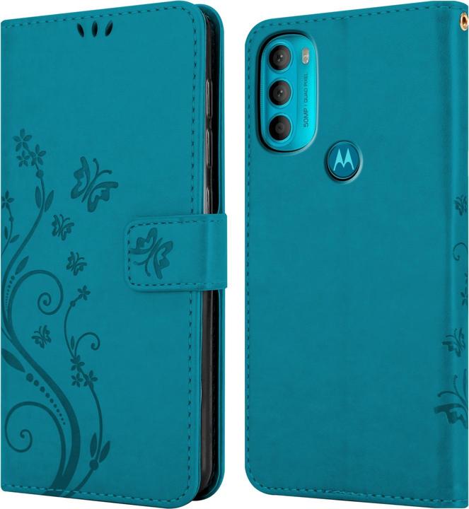 Produktbild Cadorabo Flower Book Hülle (Motorola Moto G71 5G)