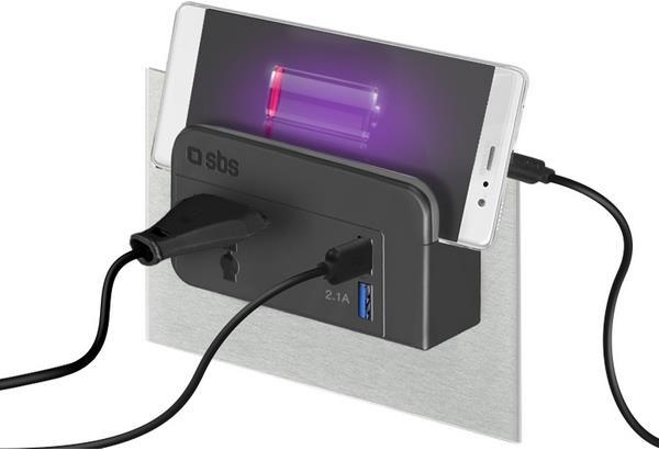 Produktbild SBS Universal Reiseladegerät inkl. 2x USB à 2.1A