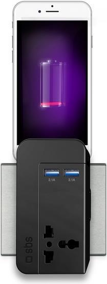 Produktbild SBS Universal Reiseladegerät inkl. 2x USB à 2.1A