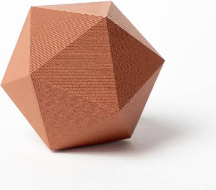Actual product image Proto-pasta HTPC1705-CU Copper-filled Metal HTPLA Filament PLA 1.75mm 500g Copper 1pc. (PLA, 1.75 mm, 500 g, Orange, Brown)
