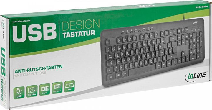 Produktbild InLine Design Keyboard (DE, Kabelgebunden)