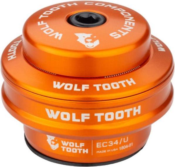 Image du produit Wolf Tooth Jeu de direction Premium, 1 1/8", EC34/28.6/H35, tall, orange