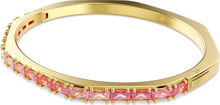 Immagine prodotto Swarovski Matrix Armreif Baguette Schliff Rosa Gold (17 cm, Metallo Swarovski)