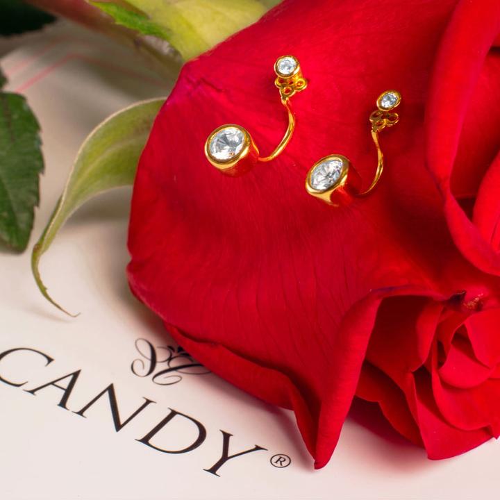 Image du produit Candy Boucles d'oreilles Lina, argent sterling 925, plaqué or (Plaqué or 18k, Argent sterling 925)