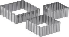 Produktbild Patisse Set Edelstahl-Quadrat-Ausstechformen 3-teilig