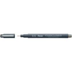 Actual product image Pentel Fineliner Pigment (Grey, 1 x)