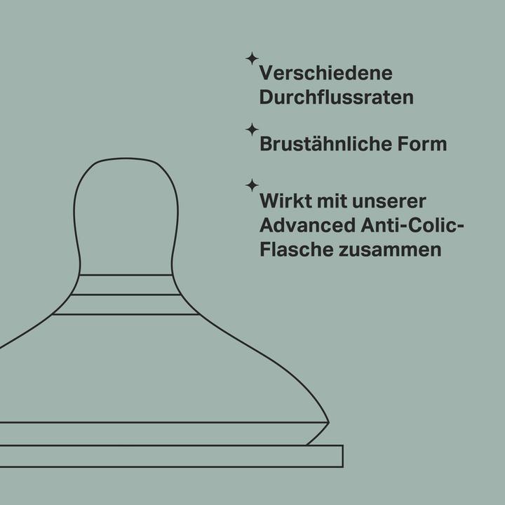 Produktbild Tommee Tippee Sauger Advanced Anti Kolik (2 x, ab 3 Monaten)