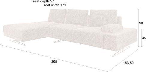 Actual product image Dutchbone Shelly Sofa Cinnamon Left Chaise Longue
