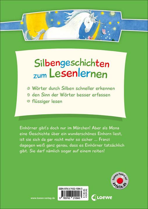 Produktbild Silbengeschichten zum Lesenlernen - Einhorngeschichten (Deutsch, Judith Allert, Loewe Erstlesebücher, Julia Ginsbach, 2021)