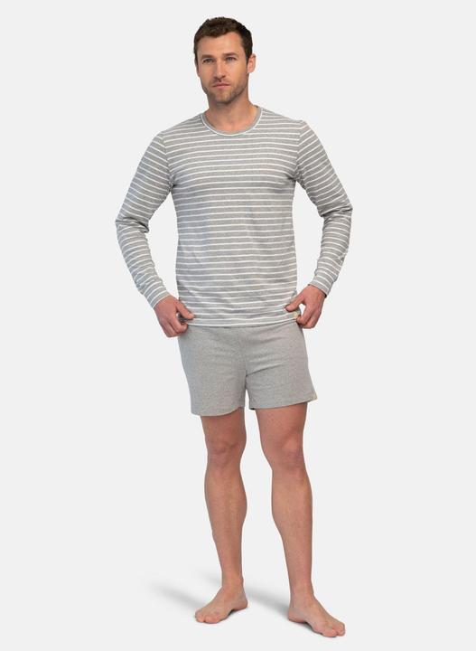 Produktbild greenjama Herren Langarm-Shirt Ringel (L)