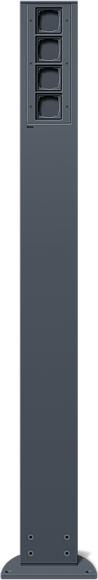 Actual product image Gira 135428 1400mm anthracite energy column 4x empty unit