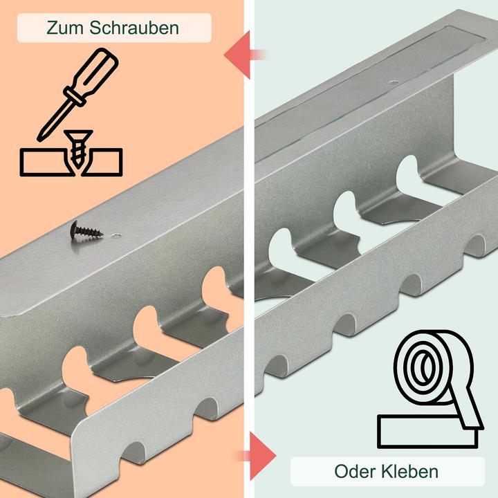 Actual product image Relaxdays Kabelkanal für Schreibtisch 2er Set (Duct, 10 cm)