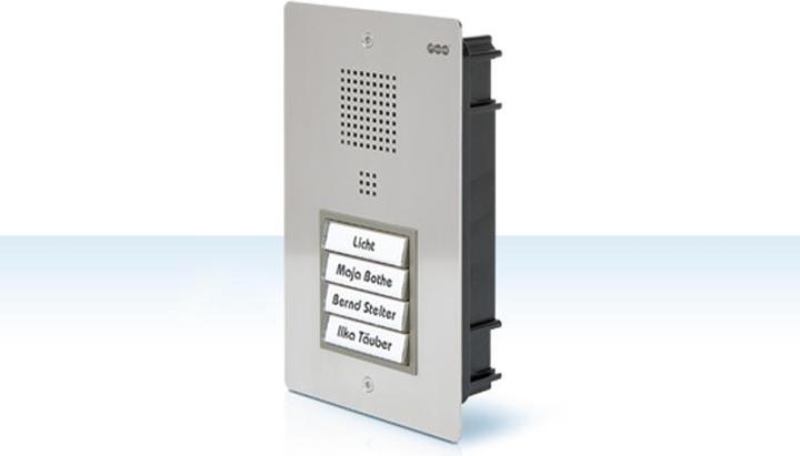 Image du produit Auerswald TFS Dialog 301 /1 Bouton-poussoir /Inox /pour montage encastré/fonctionnement sur postes (Câblé)