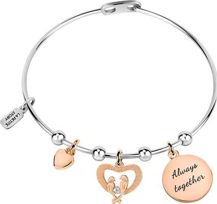 La Petite Story Steel bracelet with bronze ornaments LPS05ASD03 (Messing)
