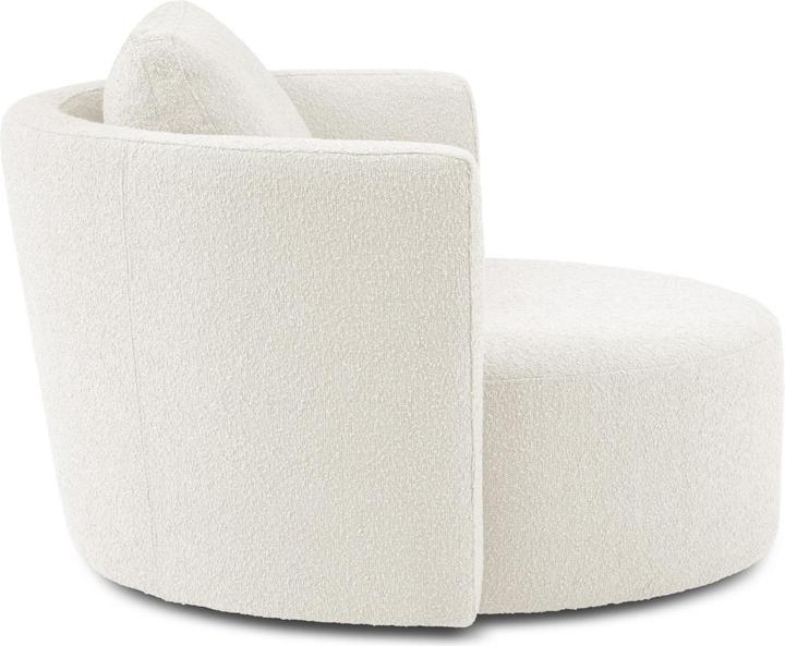 Image du produit Micadoni Bouclé Fauteuil Pivotant, "Bliss", 1 Place, 92x92x75 Fabriqué en Europe