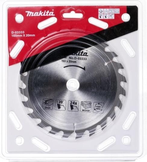 Actual product image Makita CIRCULAR SAW BLADE 165X20MM 24T