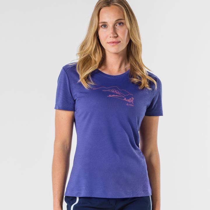 Actual product image Löffler Women's Printshirt Country Merino-Tencel (42)