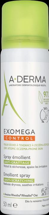 Produktbild A-Derma Exomega Control Emollient Soothing Spray For Dry And Atopic Skin 50Ml (Körperlotion, 50 ml)