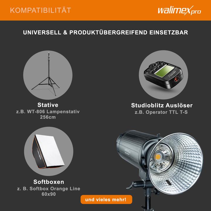 Produktbild Walimex pro Campaigner 600 HS Studioblitz (600 W, Blitzkopf)
