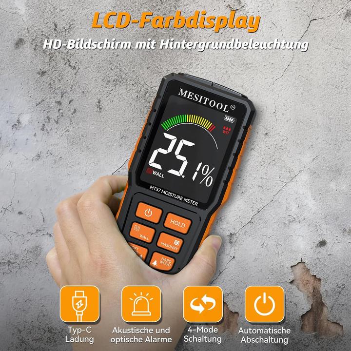 Actual product image Mesitool Feuchtigkeitsmessgerät MT37