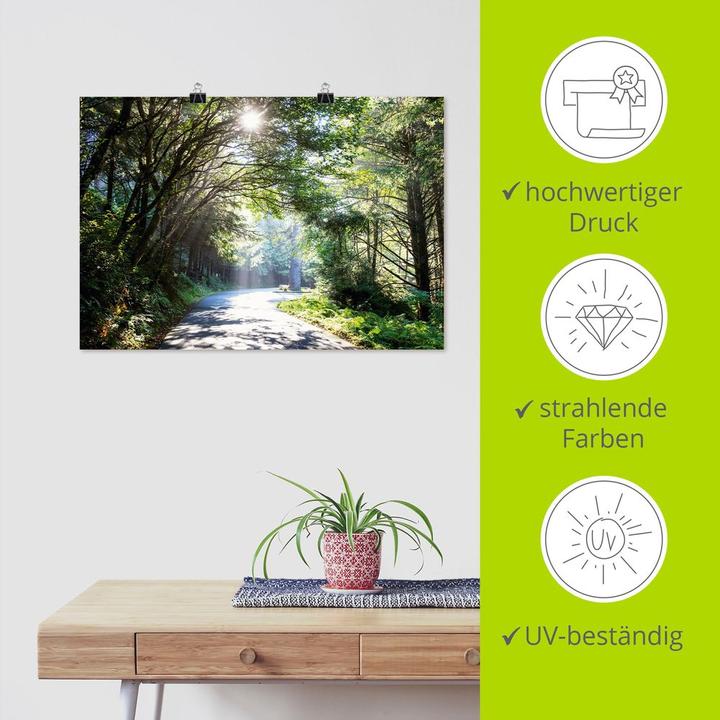 Immagine prodotto Artland Foresta soleggiata U1TD (100 x 70 cm)